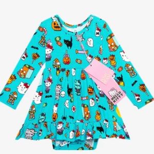 Brand New Posh Peanut Hello Kitty® Long Sleeve Bodysuit Dress